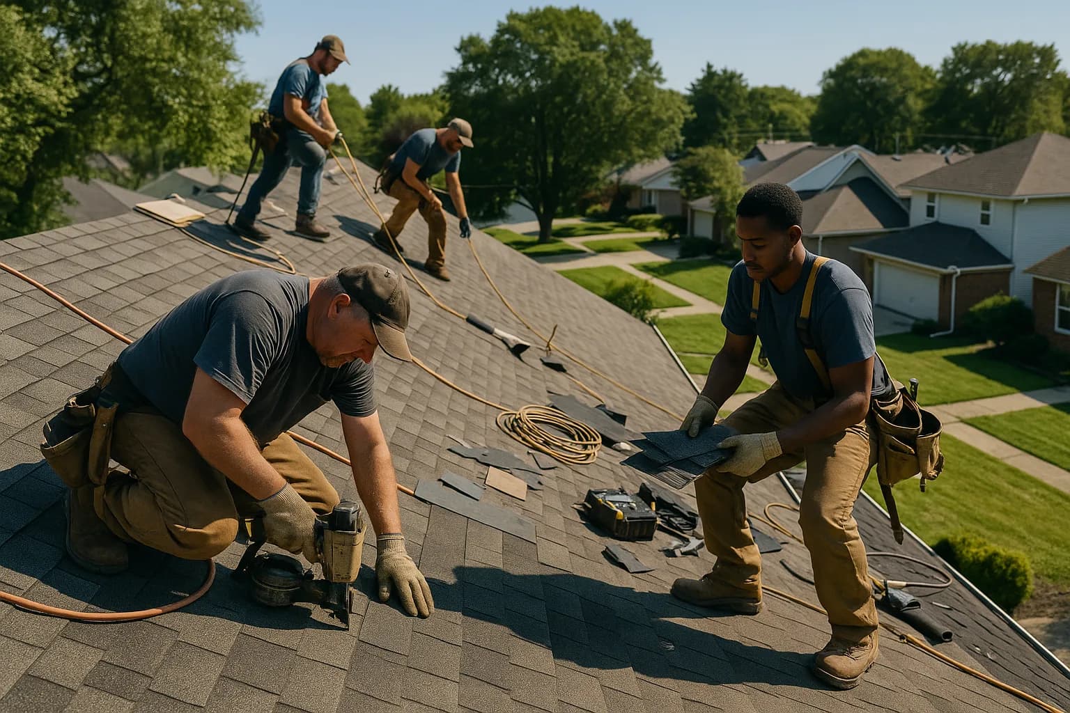 Roofing project by Shaw Testing